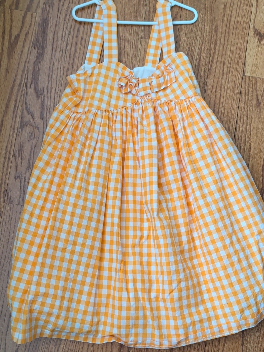 Janie and Jack Yellow Gingham Bow Sundress